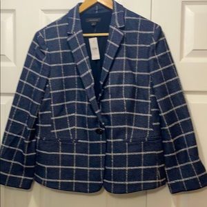 Suit plaid blue jacket